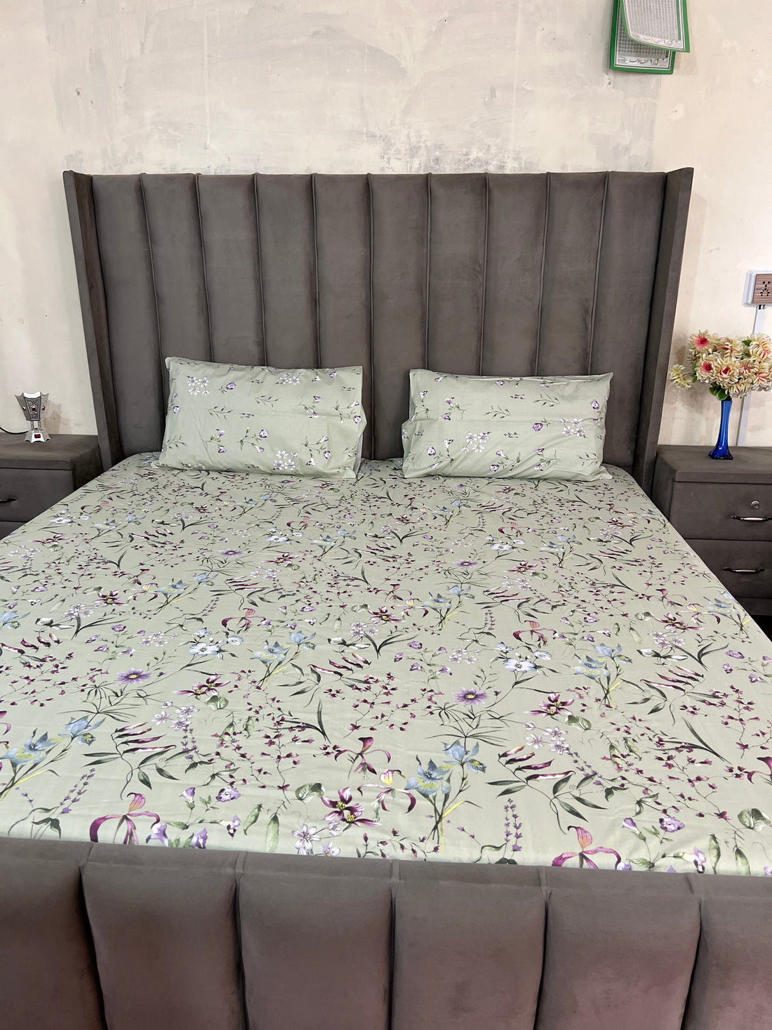 Printed cotton bedsheet