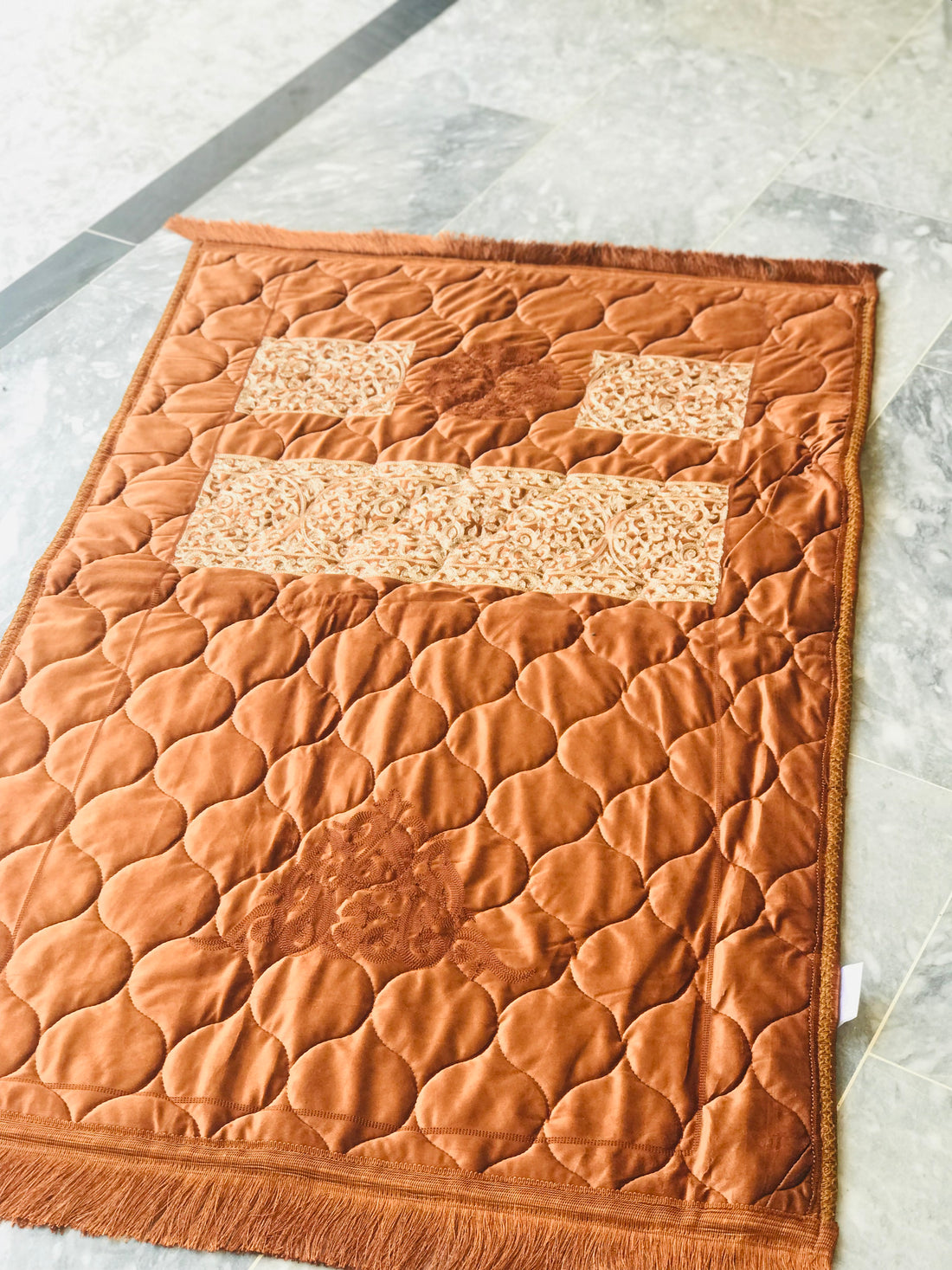 Mustard embroidered Prayermate