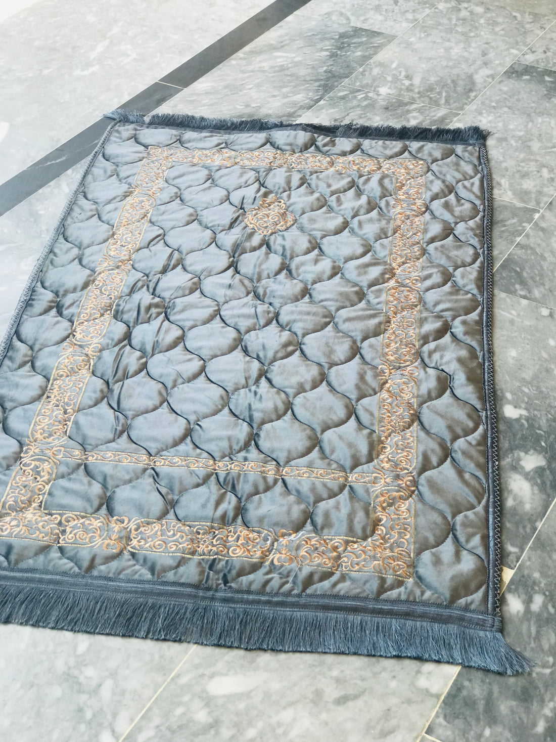 Grey Embroidered Prayermate